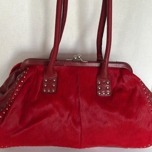 Vintage Calf Hair on Hide Bag